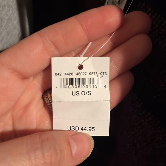 SOLD* American Eagle Black & Brown Poncho OS NWT - Picture 5 of 5